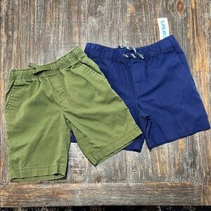 Carter's Kids Navy and wonder Kids Green Shorts